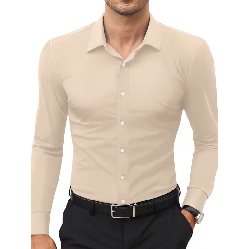 Weisser Stretch-Hemd – Bild 2 | LuxeStyle