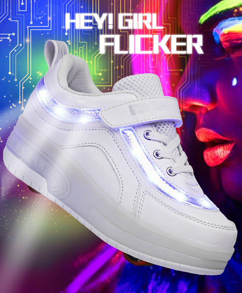 Leuchtende Rollschuh-Sneaker für Kinder – Bild 7 | LuxeStyle