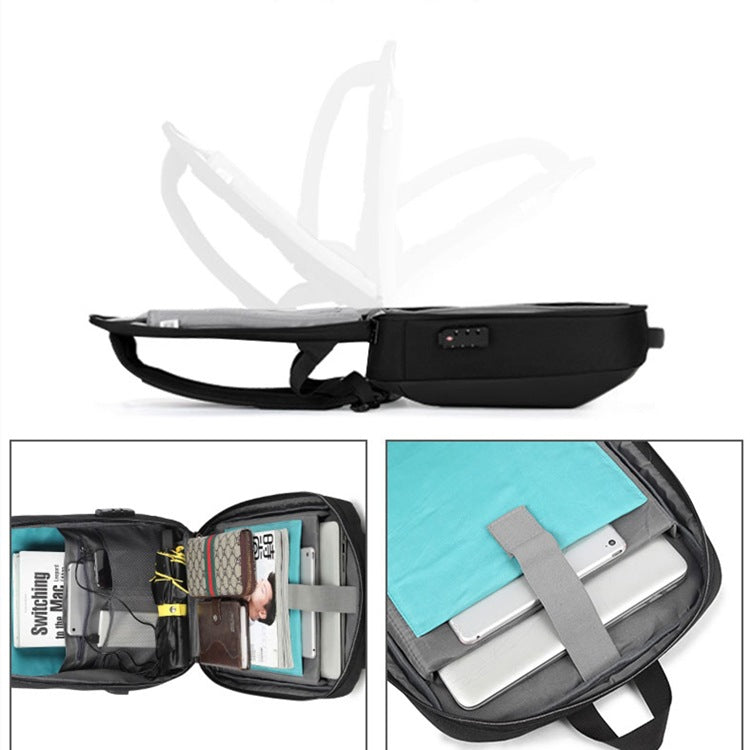 Multifunktionaler Rucksack für Herren – Bild 8 | LuxeStyle