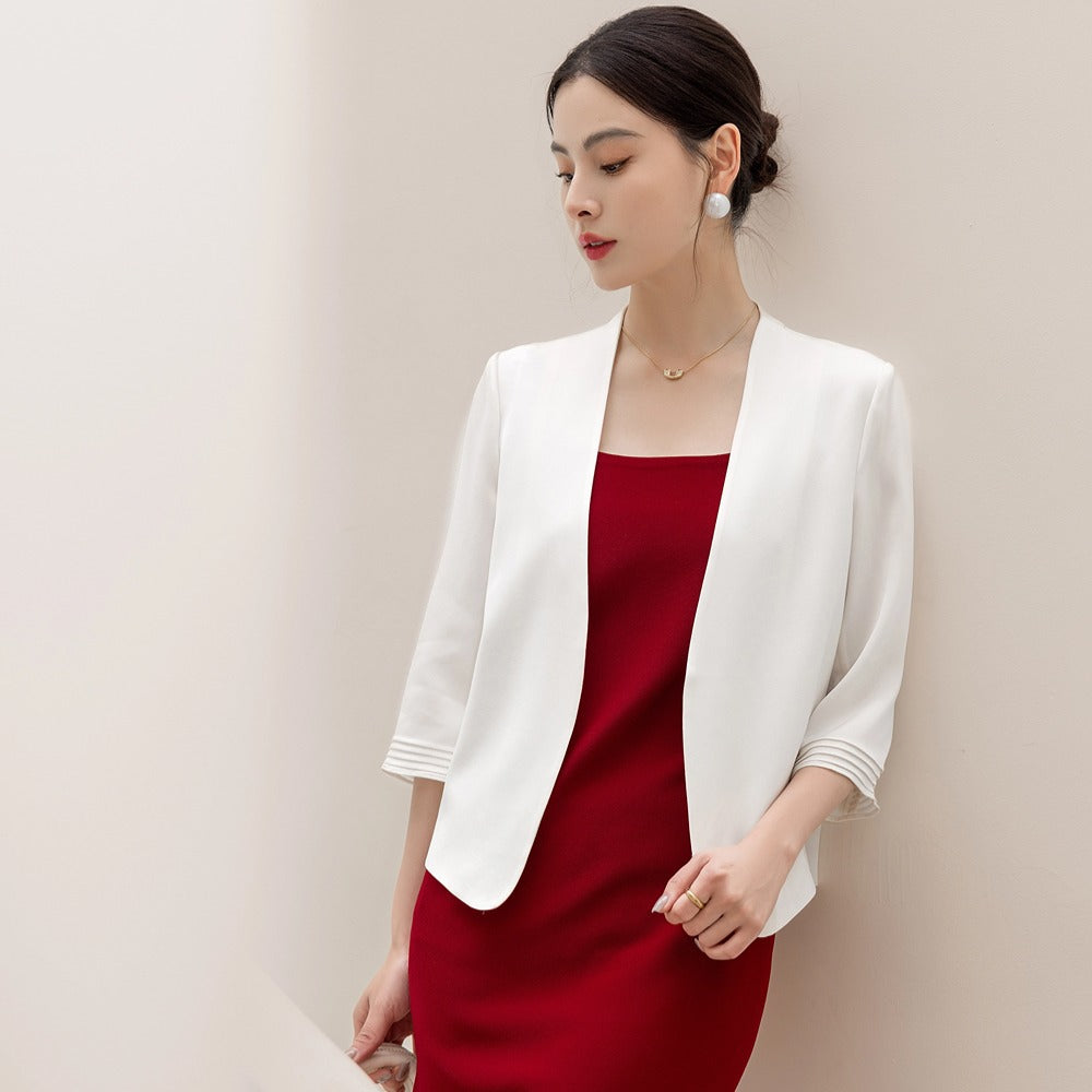 Kurzer Blazer mit Dreiviertel-Ärmeln für Damen