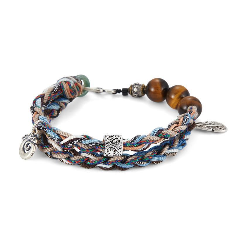 Handgeflochtenes Armband aus 925er Sterlingsilber – Bild 4 | LuxeStyle