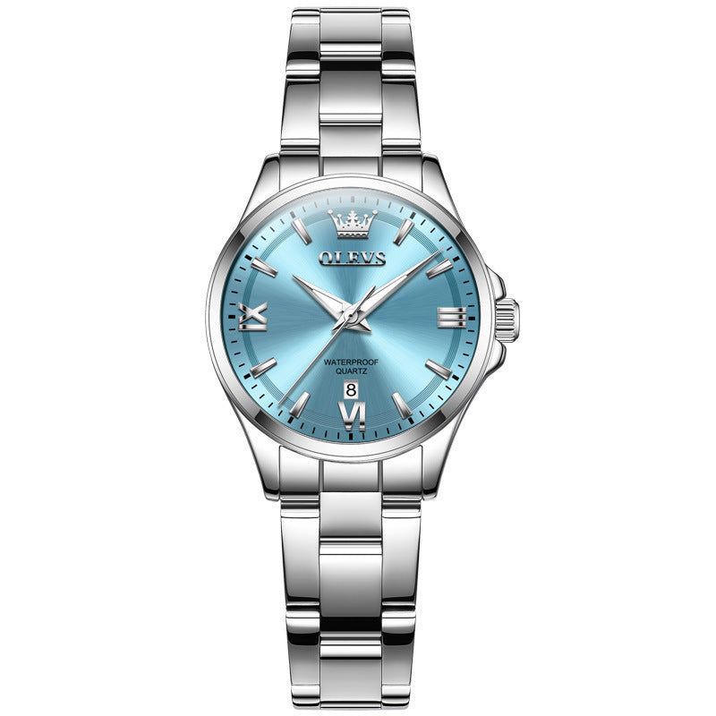 Quarzuhr mit Stahlband für Damen – Bild 2 | LuxeStyle