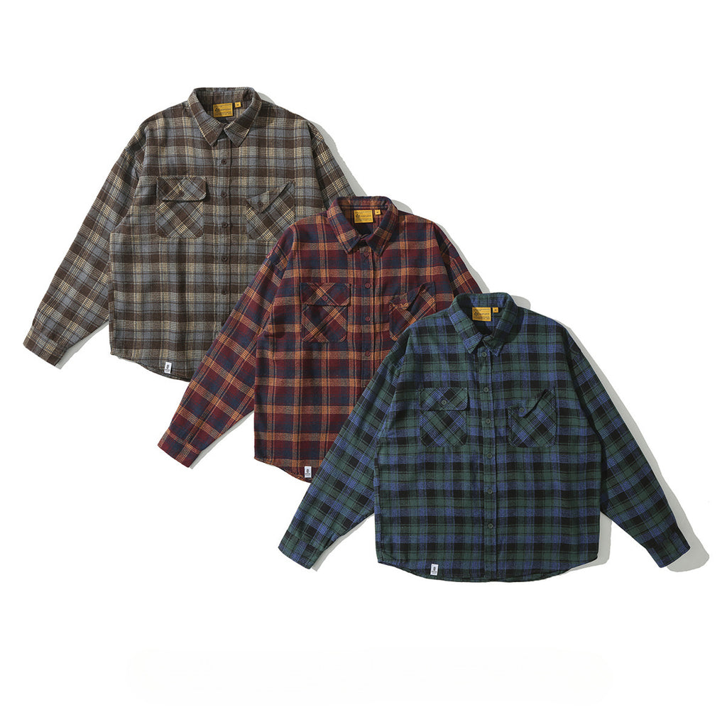 Herren Retro-Karohemd mit langen Ärmeln | LuxeStyle