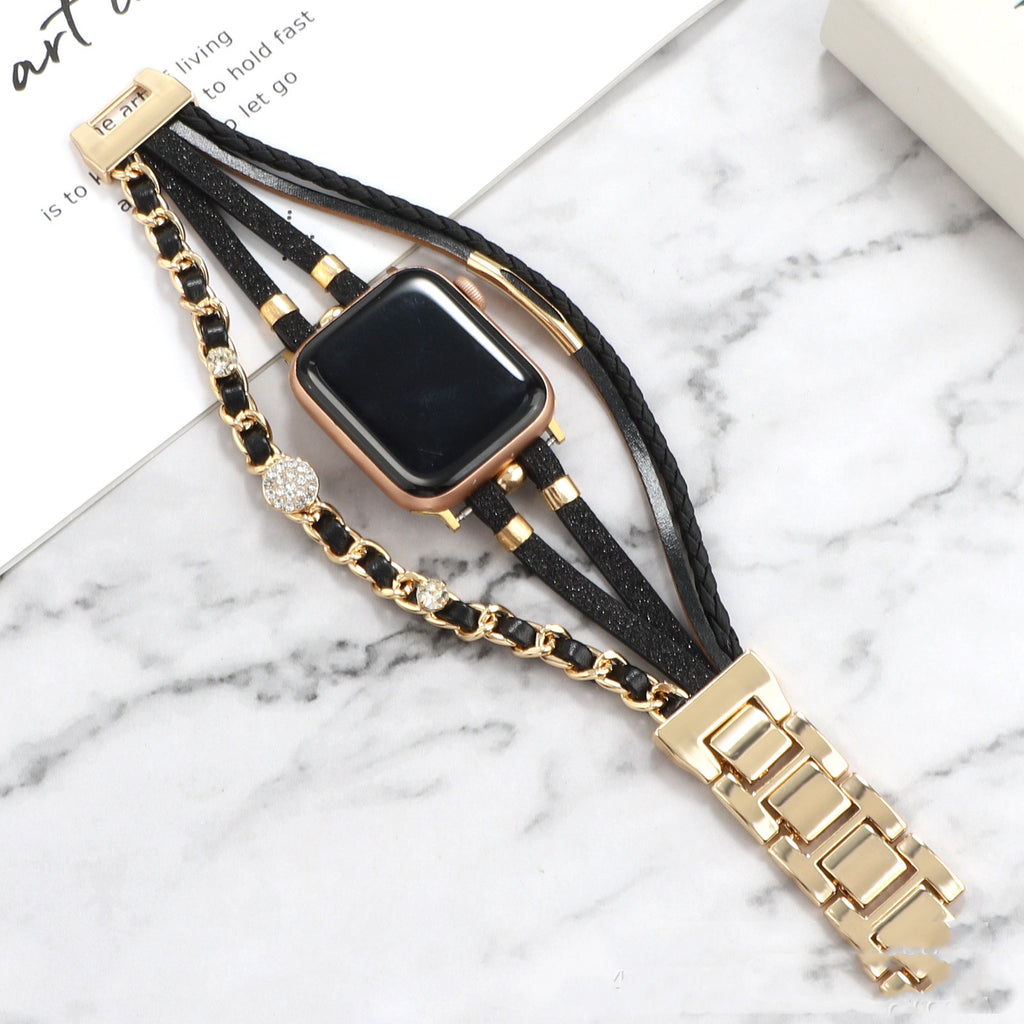 Life Tree Lederarmband für Apple Watch