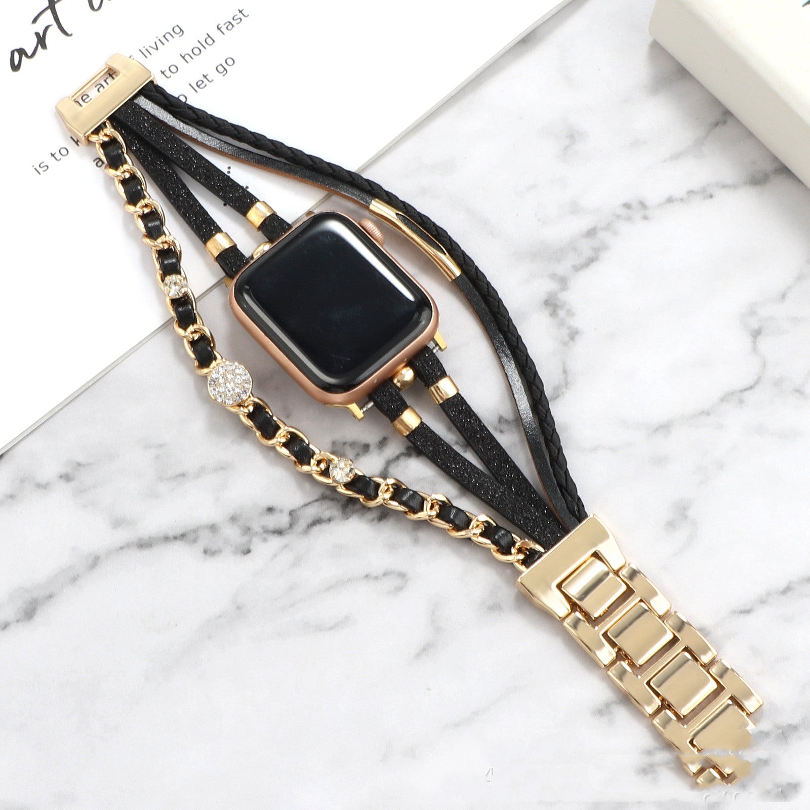 Life Tree Lederarmband für Apple Watch