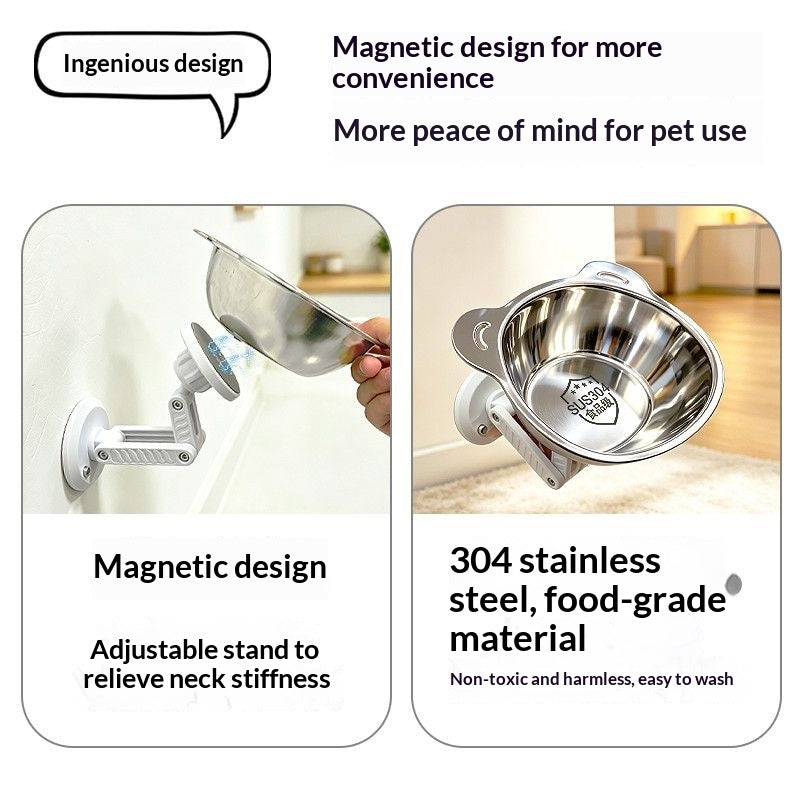 Magnetische Edelstahl-Futternapf mit Nackenstütze – Bild 7 | LuxeStyle