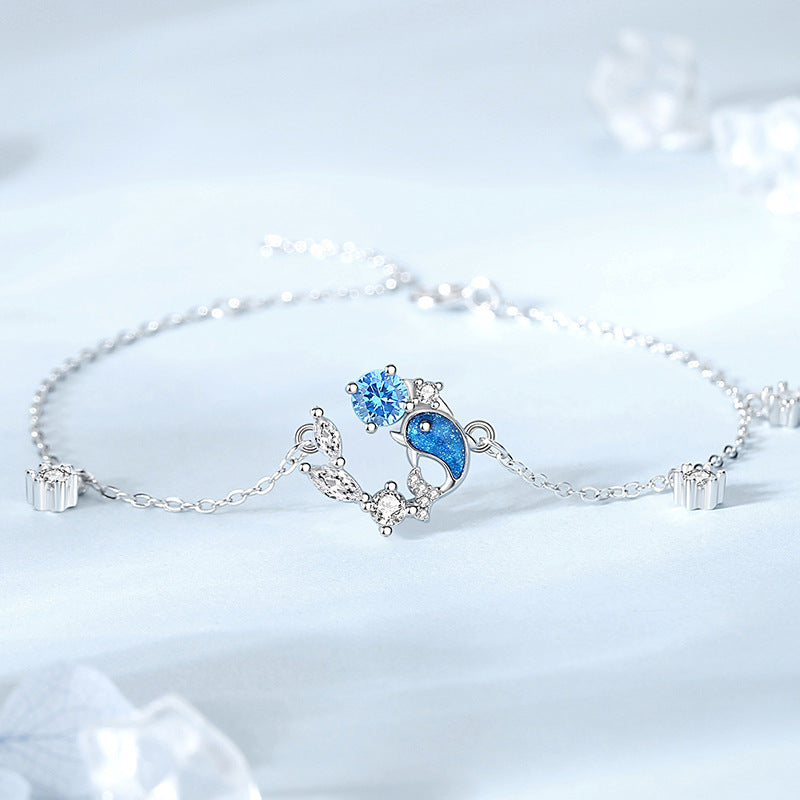 Delfin Armband für Damen aus 925 Sterling Silber – Bild 4 | LuxeStyle