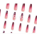24er Set rote Herz Press-On Nägel – Bild 2 | LuxeStyle