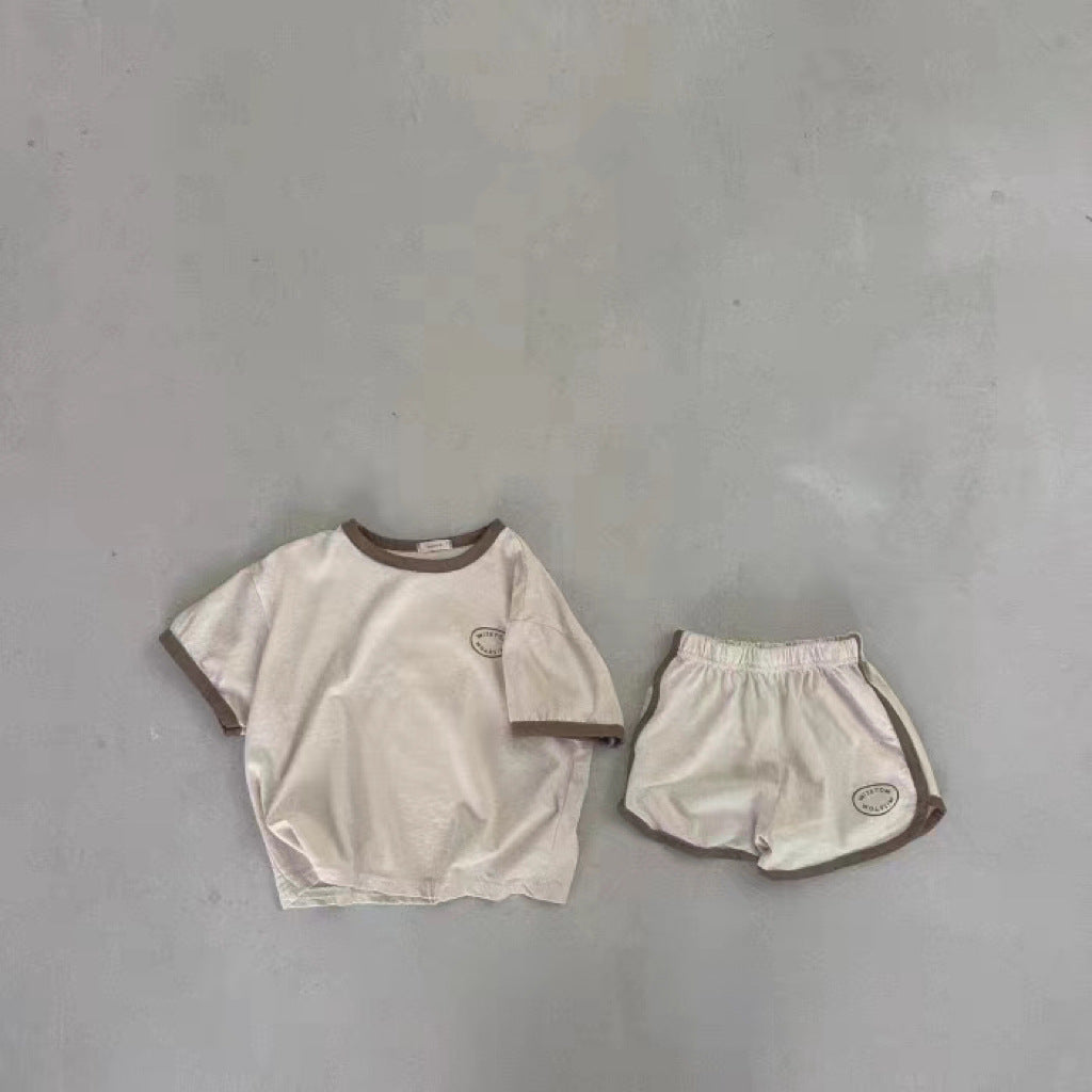 Baby-Set mit Rundhals-Shirt und Shorts – Bild 2 | LuxeStyle