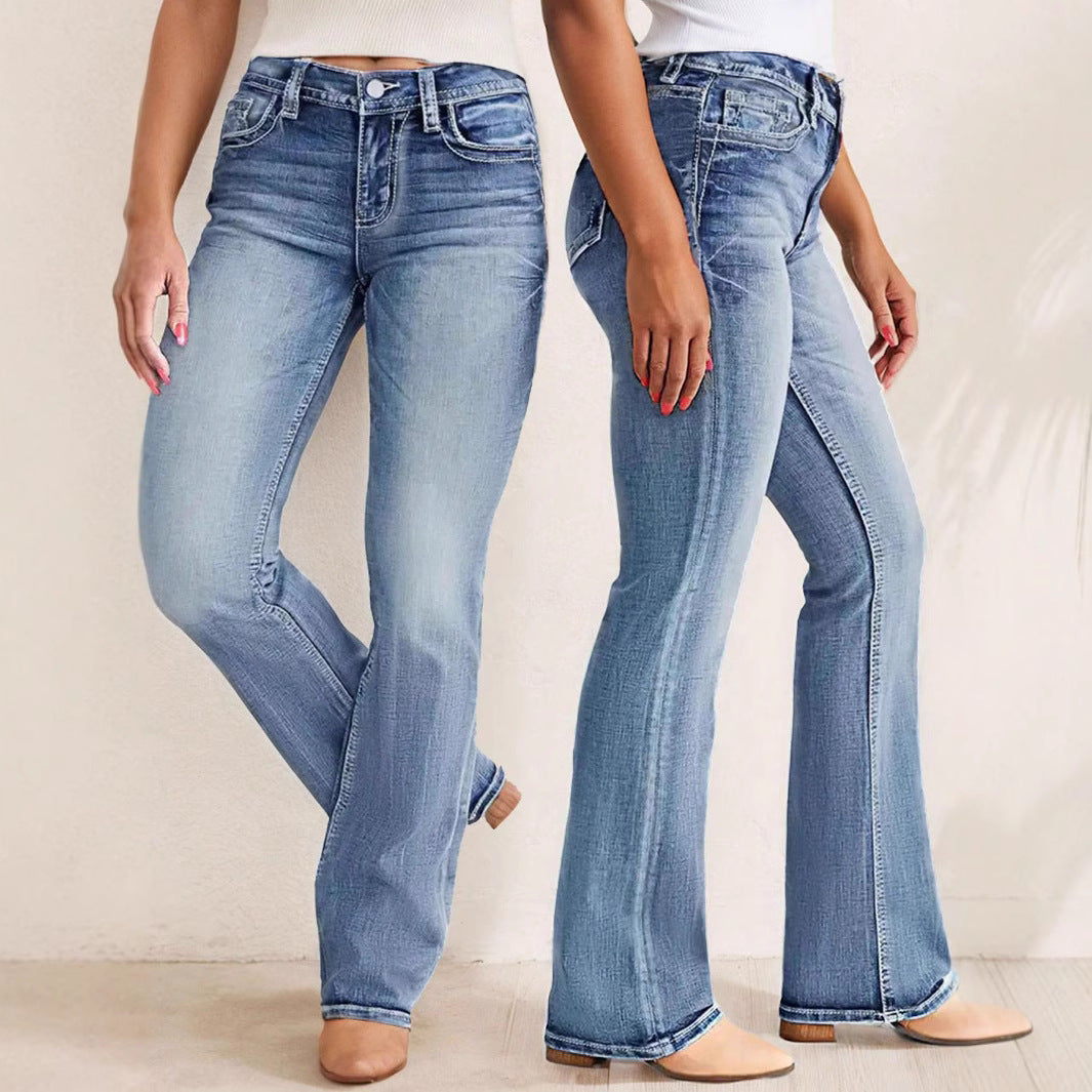 Lichtblaue Slim-Fit Jeans