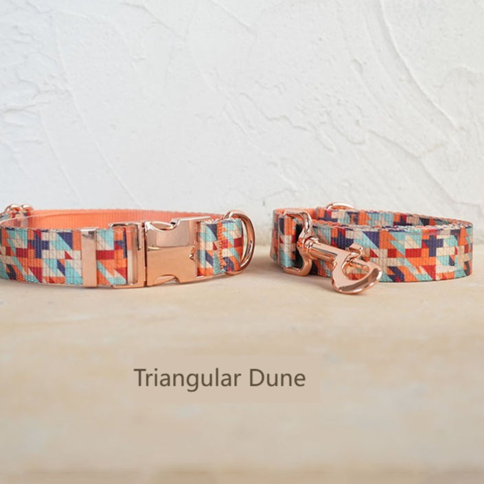 Halsband- und Leinen-Set "Triangular Dunes" – Bild 4 | LuxeStyle