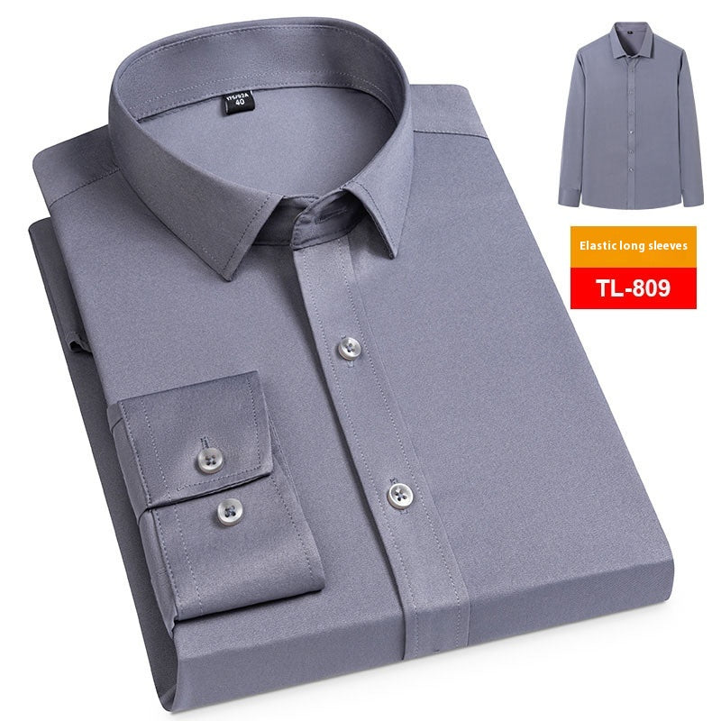 Männerlangarm-Poloshirt ohne Taschen – Bild 7 | LuxeStyle