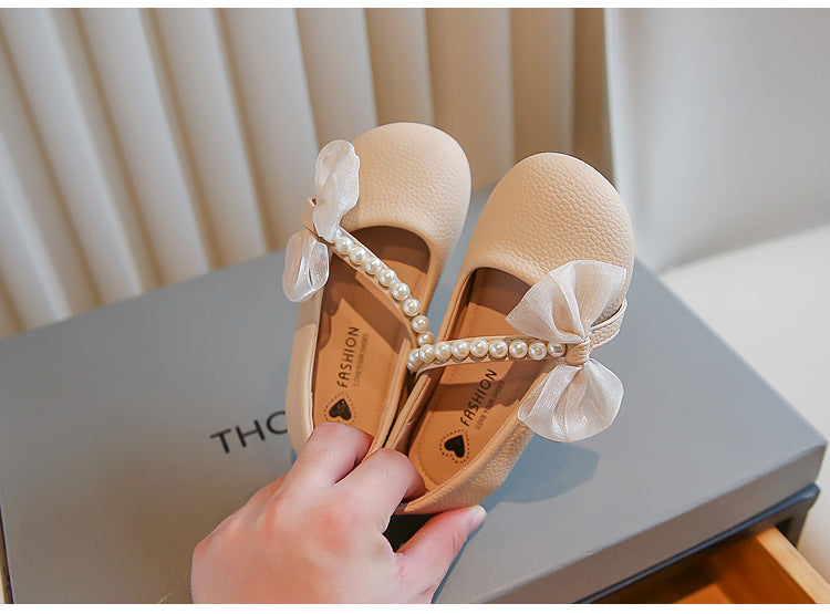 Weisse Perlen-Prinzessin Schuhe