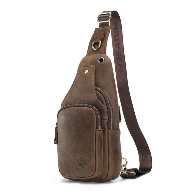 Retro Sling Bag aus Vollnarbenleder