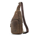 Retro Sling Bag aus Vollnarbenleder – Bild 7 | LuxeStyle