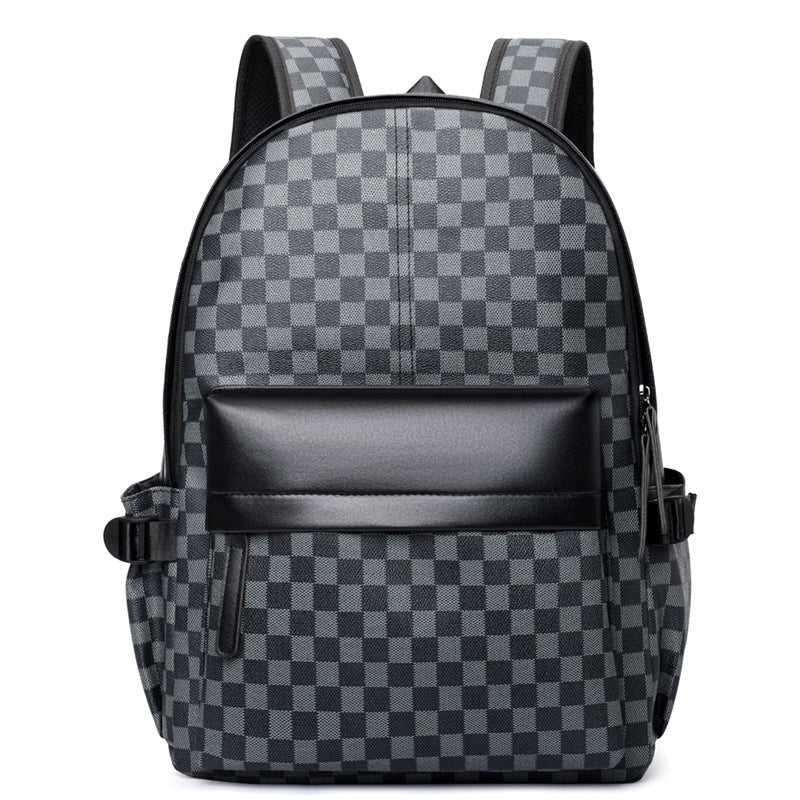 Karo-Muster Rucksack, wasserabweisend, 20-35 L – Bild 4 | LuxeStyle
