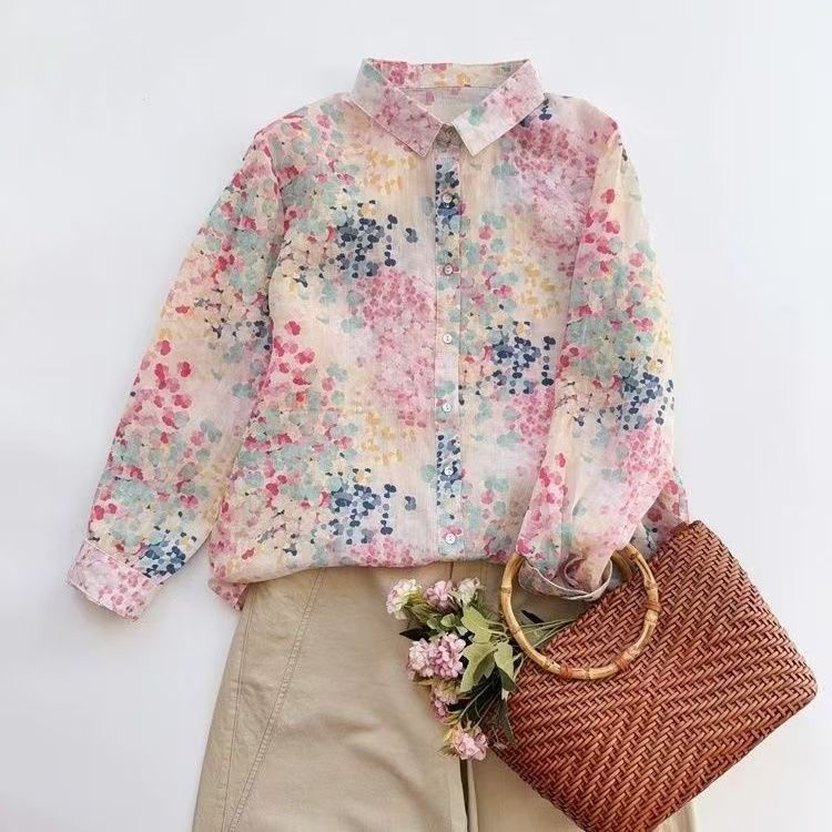 Bluse mit Blumenmuster
