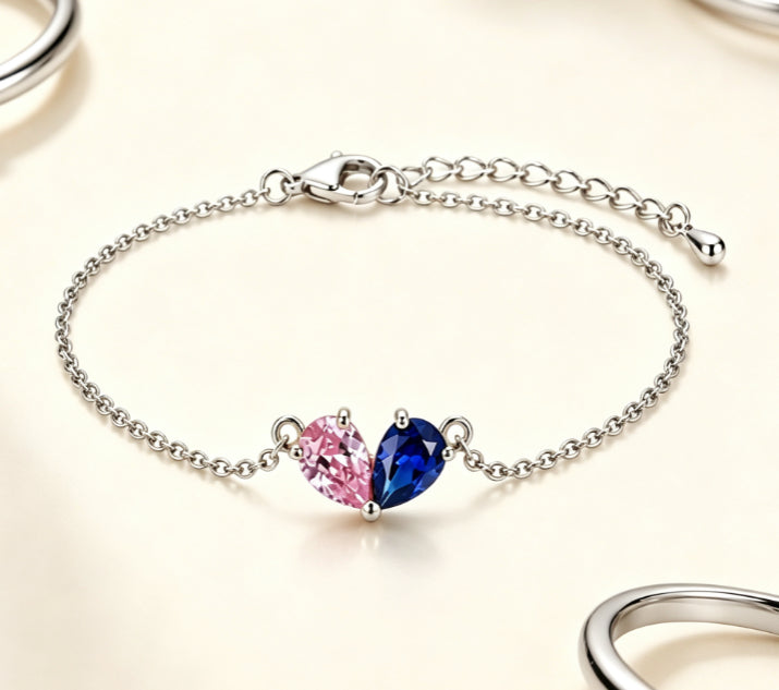 Schmuckset mit Wassertropfen-Anhänger – Bild 3 | LuxeStyle