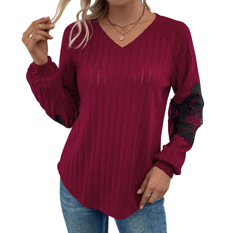 Patchwork-Top aus Polyester