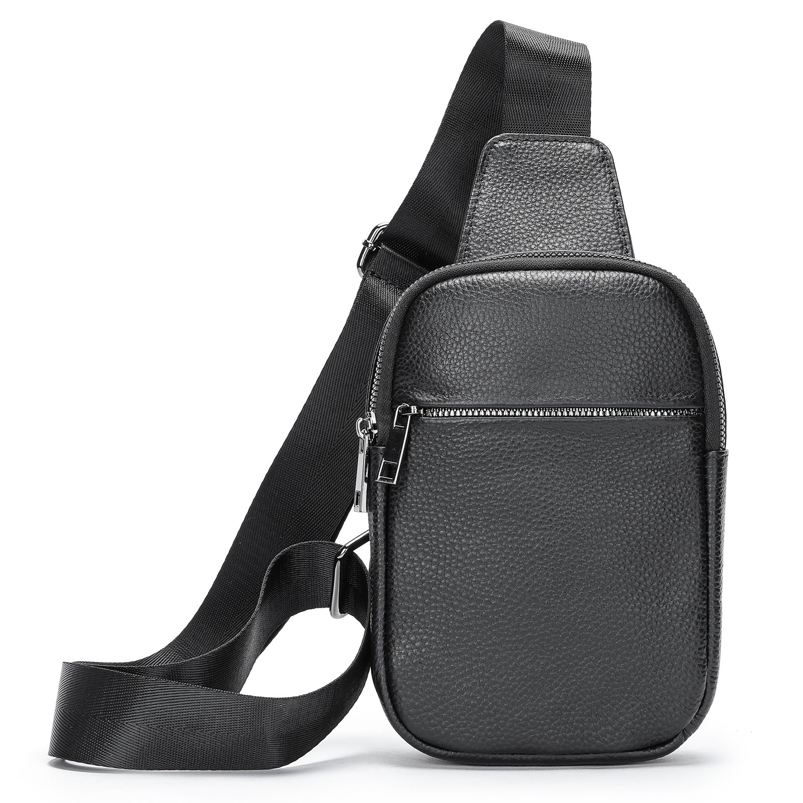 Lässige Leder-Brusttasche für Herren