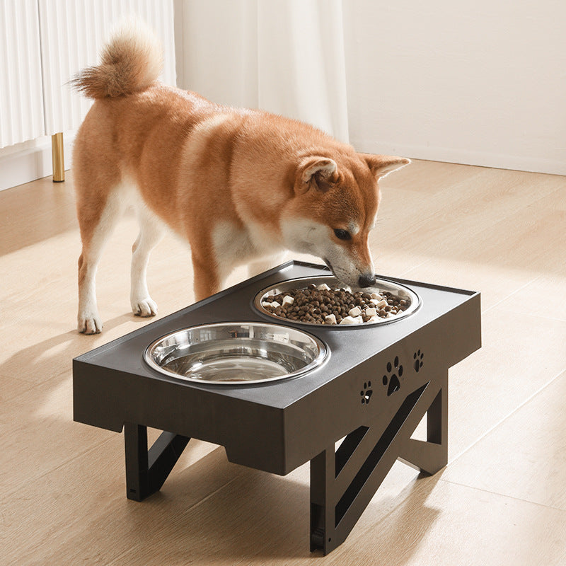 Hunde Futtertisch mit Trinknapf, höhenverstellbar – Bild 5 | LuxeStyle