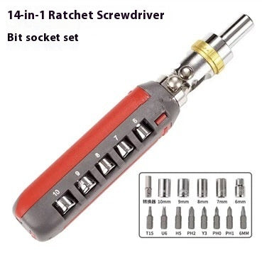 14-in-1 Multi-Winkel Ratschenschraubenzieher Set