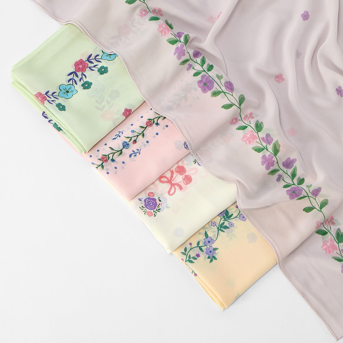 Leichter Sonnen-Schal aus Chiffon für Damen – Bild 3 | LuxeStyle