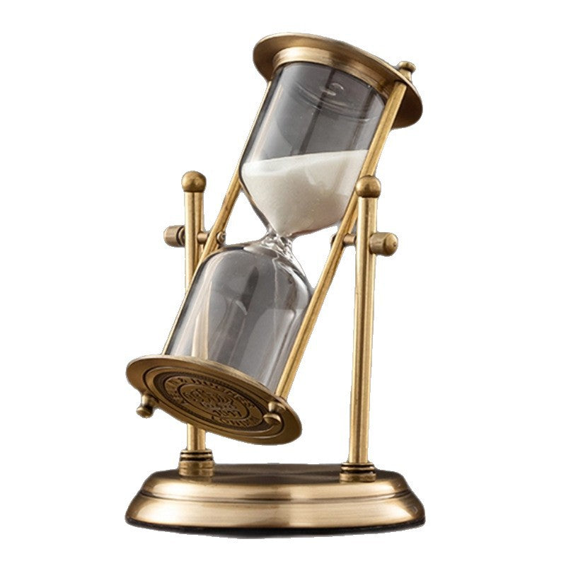 Glas-Sanduhr mit drehbarer Krone