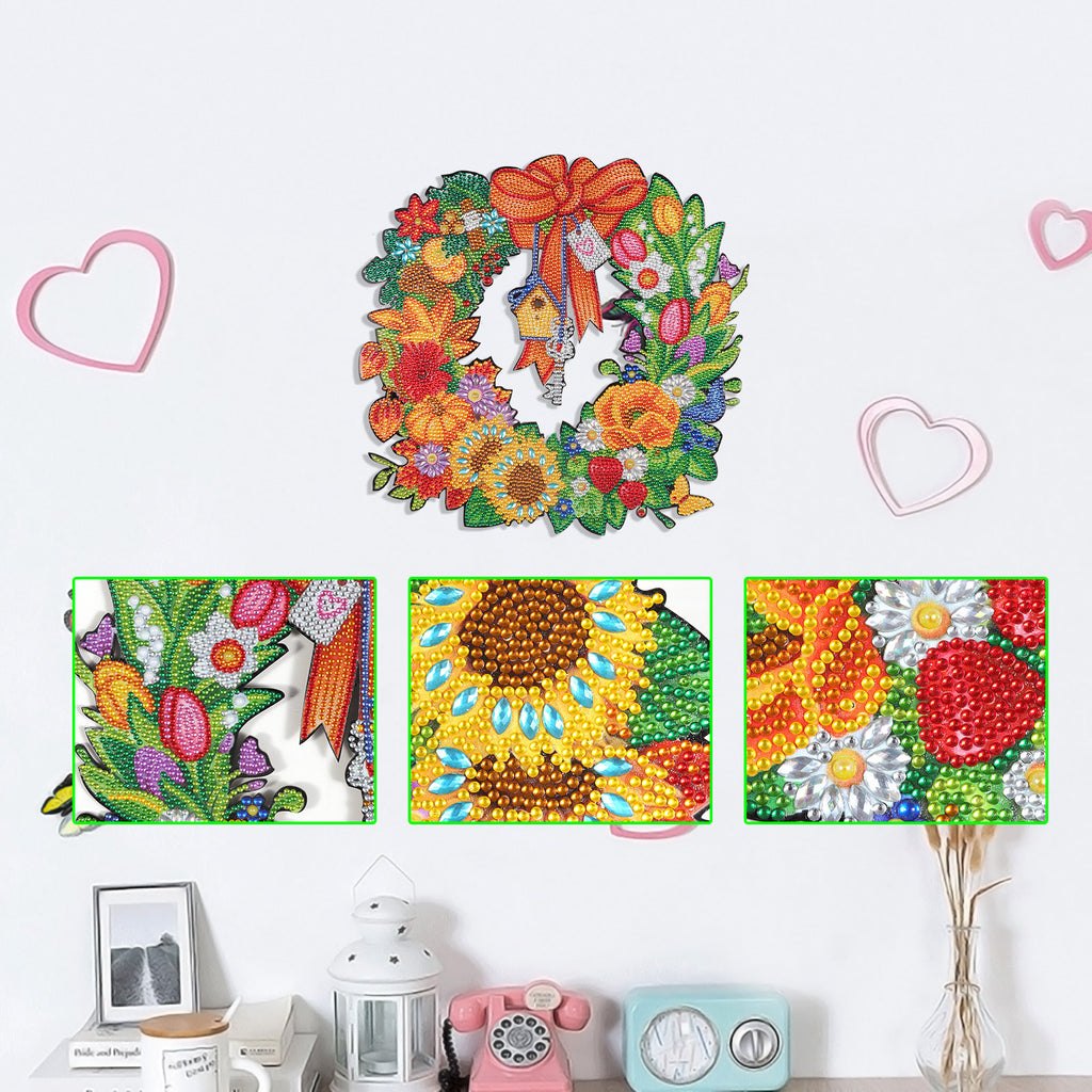 5D Diamond Painting Kranz mit speziellen Diamanten