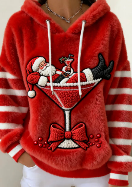 Weihnachts-Hoodie mit 3D-Print