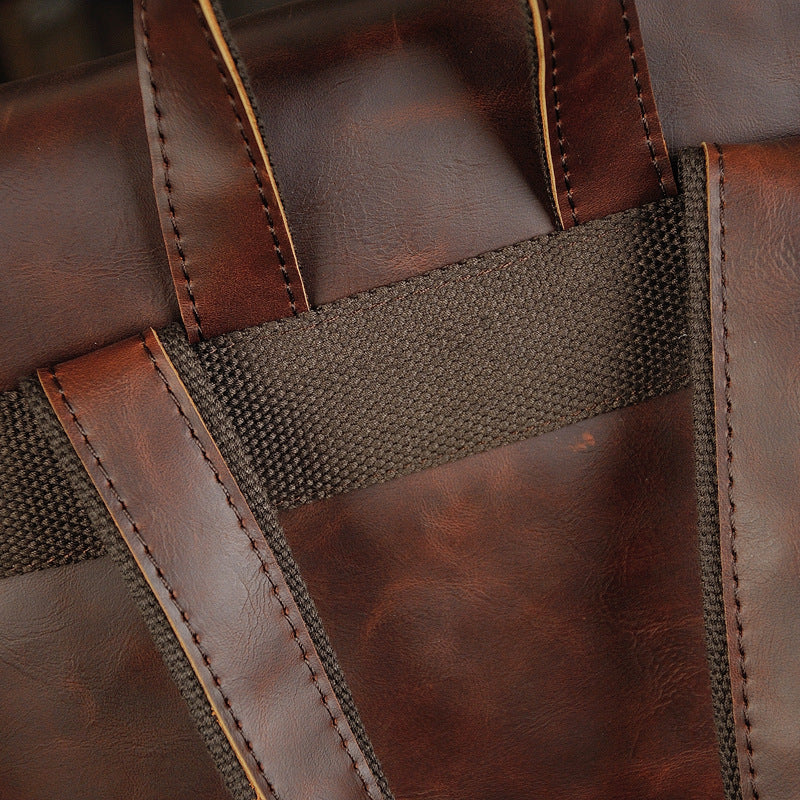 Freizeit-Rucksack aus PU-Leder | LuxeStyle