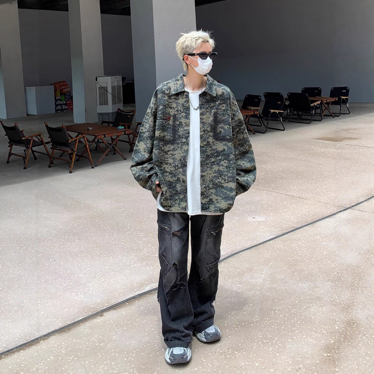 Vintage Camouflage Hemd für Herren – Bild 3 | LuxeStyle