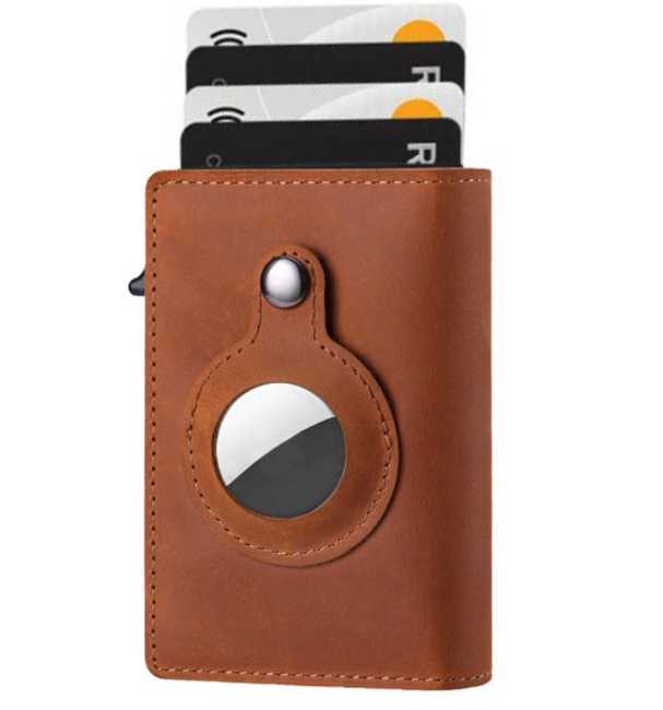 AirTag Leder-Portemonnaie mit RFID-Schutz
