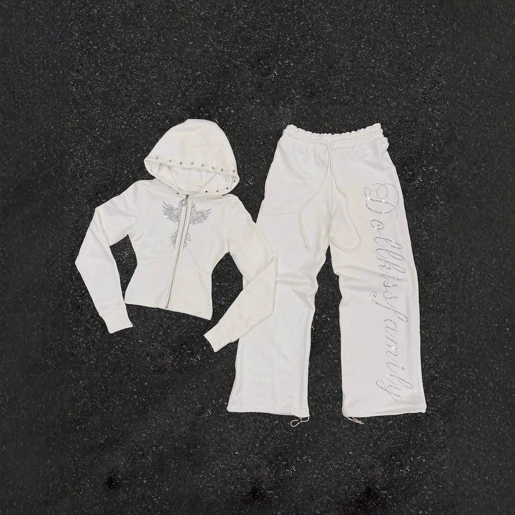 Y2K Harajuku Hoodie mit Nieten