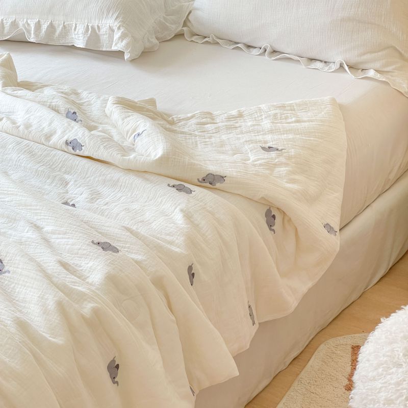 Sommerdecke aus Baumwollgaze mit Sojafasern