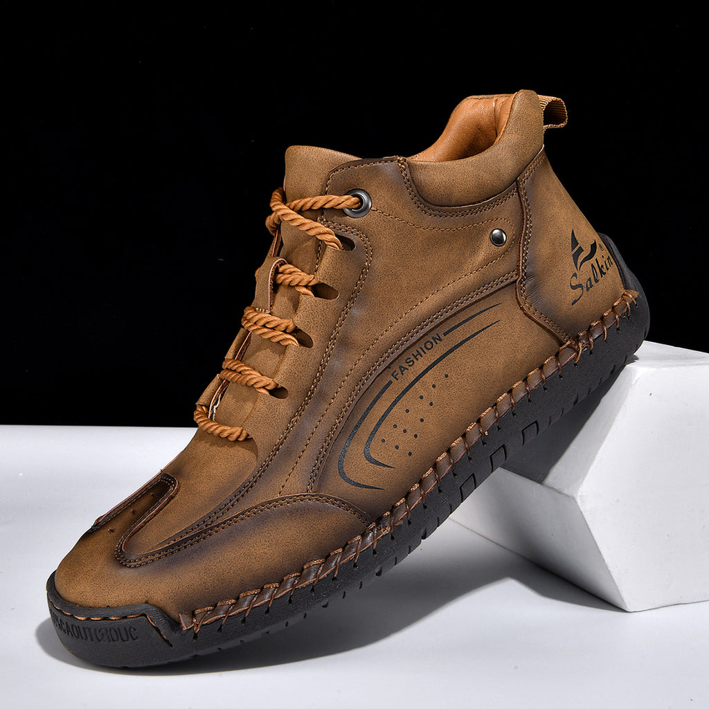 Herren-Stiefel mit Handstich-Sohle