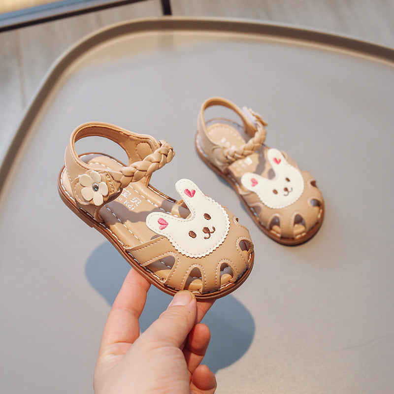 Kinder-Softschaufel-Sandalen aus Kunstleder