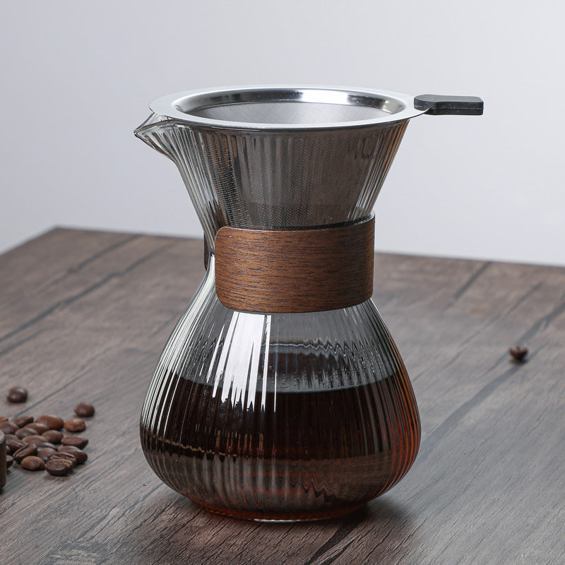 Gestreifte Kaffeekanne mit Filter – Bild 10 | LuxeStyle