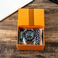 Herren Quarz-Uhr mit Stahlband und Armband-Set | LuxeStyle