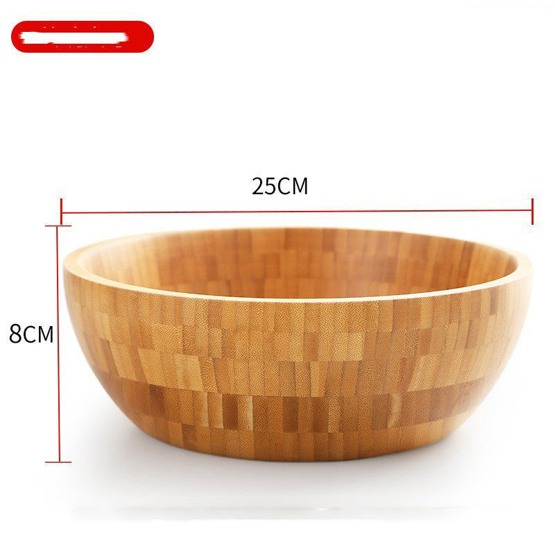 Salatschüssel aus Bambusholz – Bild 1 | LuxeStyle
