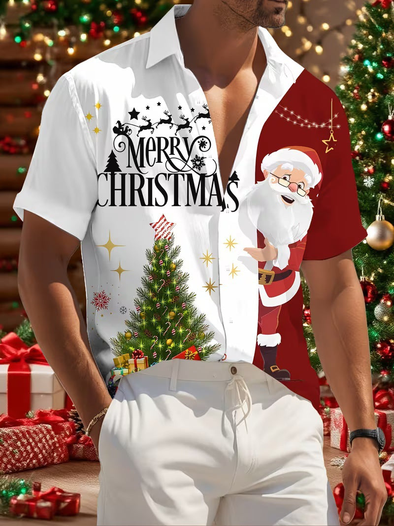 3D-Druck Weihnachts-Shirt Herren