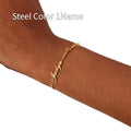 Edelstahl-Armband mit Buchstaben | LuxeStyle