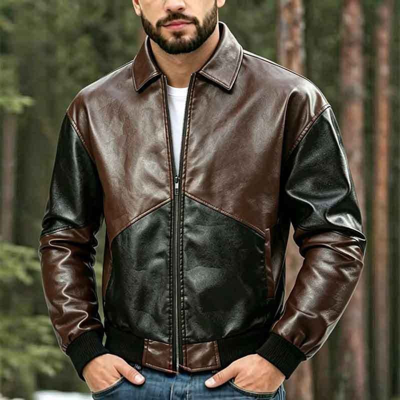 Retro-Jacke im American Style, lockerer Schnitt