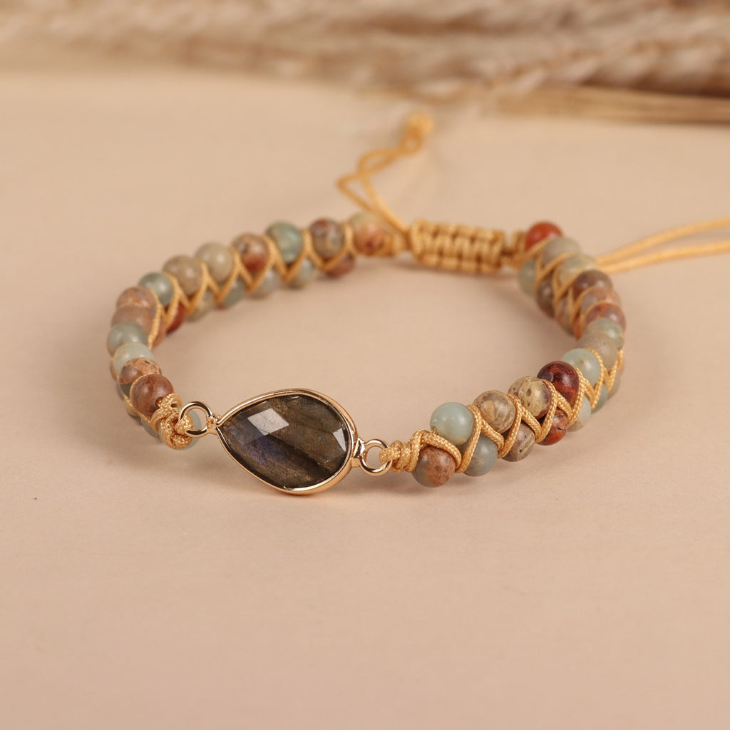 Armband mit Shoushan-Stein-Anhänger – Bild 5 | LuxeStyle