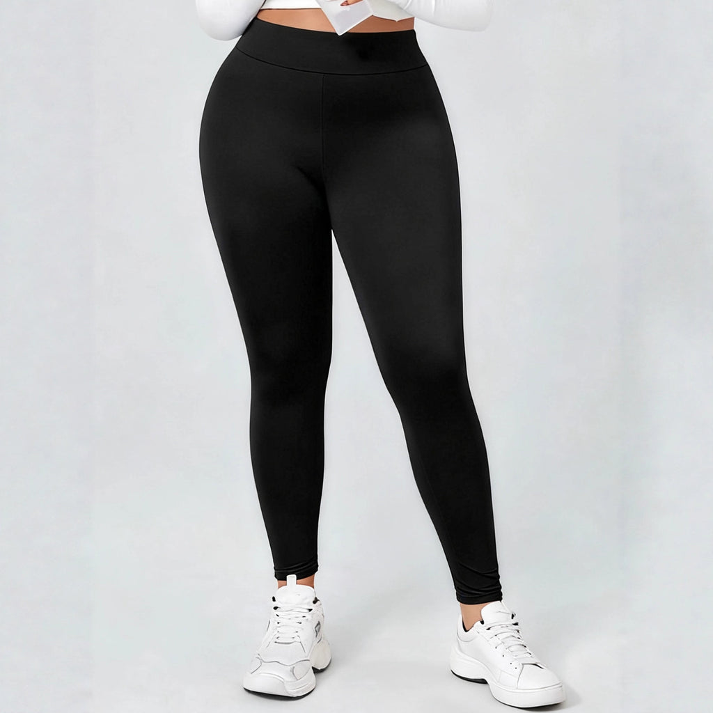 Schwarze Slim-Fit Leggings für Damen