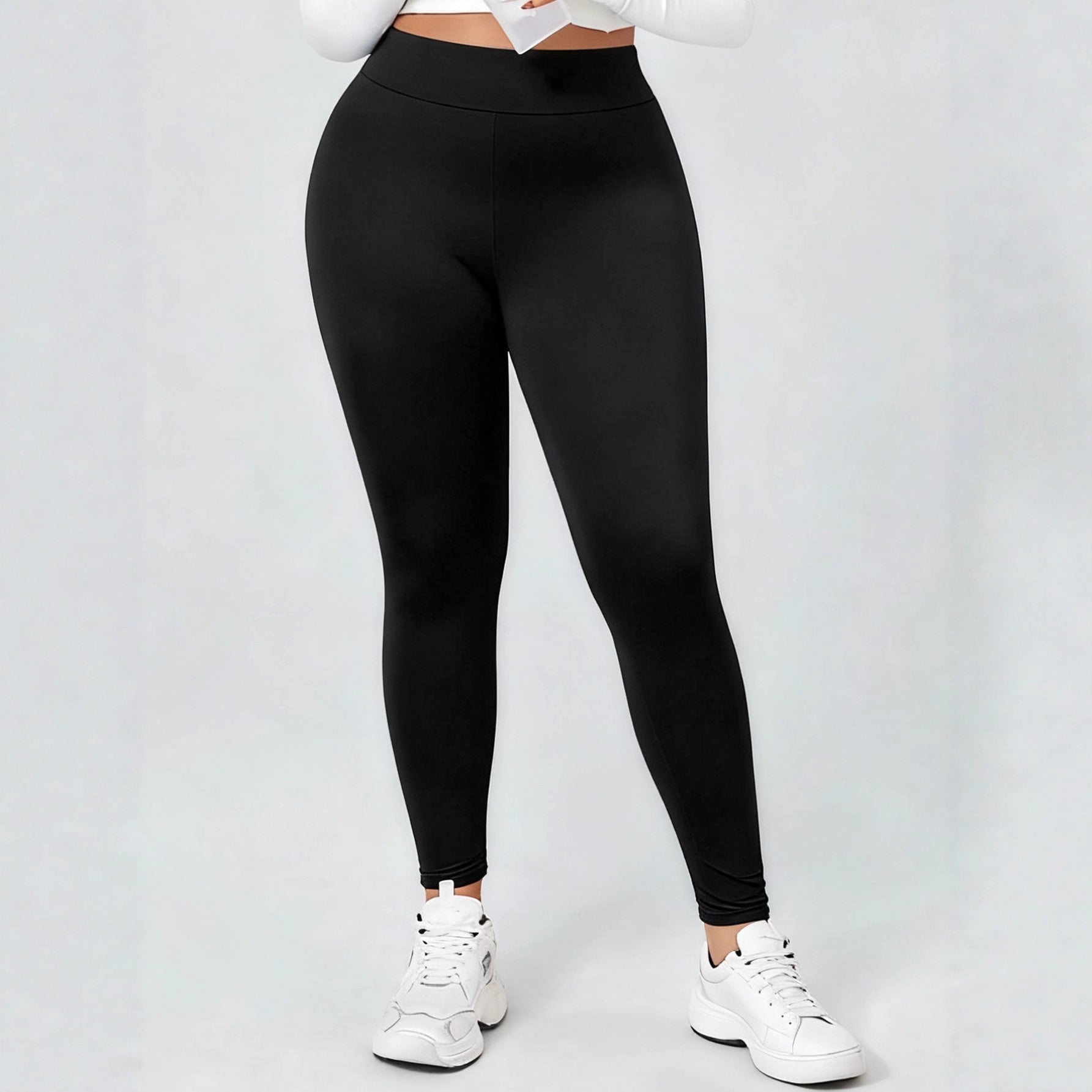 Schwarze Slim-Fit Leggings für Damen