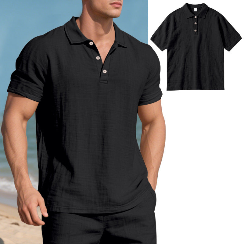 Atmungsaktives Leinen Polo-Shirt für Herren – Bild 9 | LuxeStyle