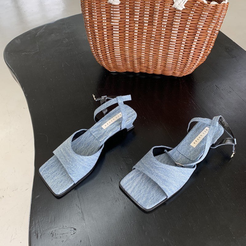 Bunte High-Heel-Sandalen mit Schnürverschluss – Bild 7 | LuxeStyle