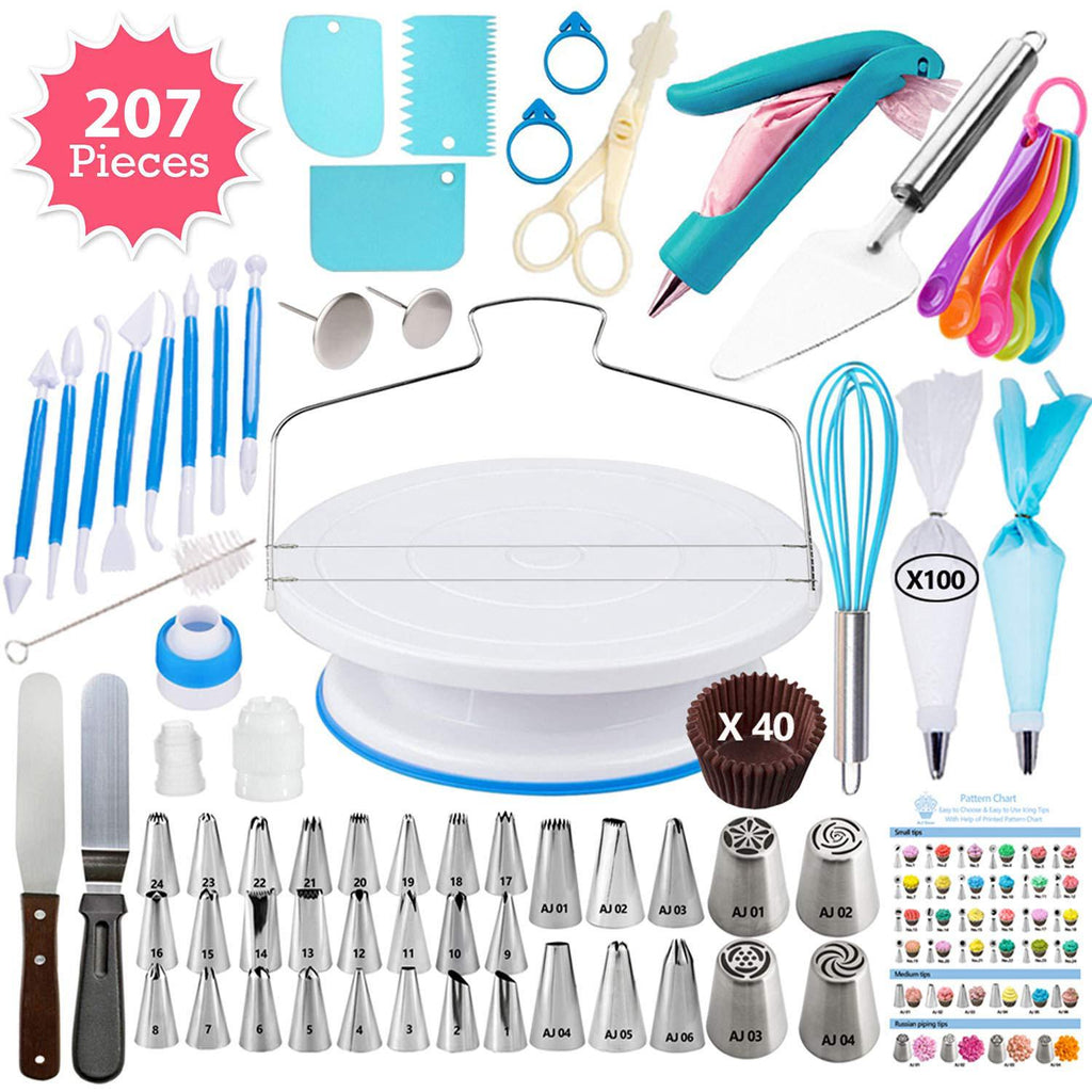 207-Stück Kuchenrotationsplatte Set · 207 Stück – Bild 2 | LuxeStyle