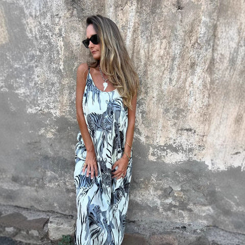 Sommerkleid «Dos Nu» mit Rücken-Cut-out, Damen – LuxeStyle